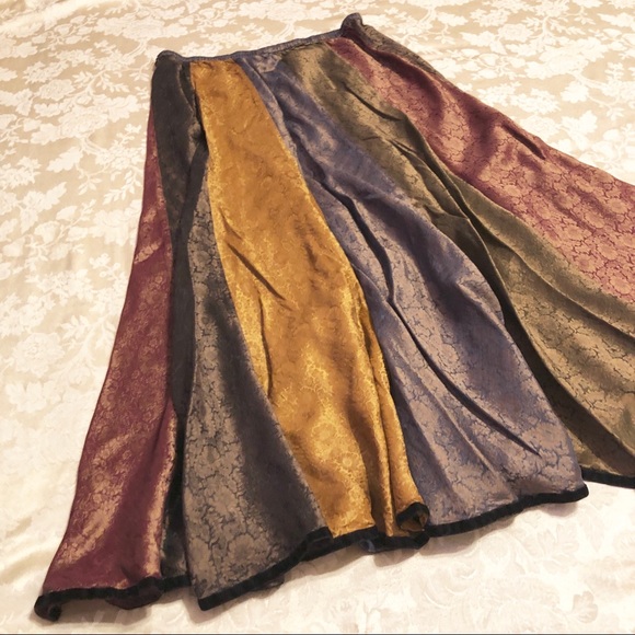 Chico's Dresses & Skirts - Chico’s | Silk And Rayon Tribal Skirt Fall Colors